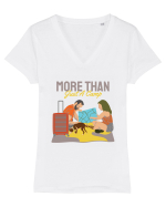 More than Just a Camp Tricou mânecă scurtă guler V Damă Evoker