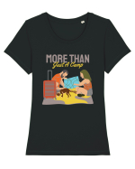 More than Just a Camp Tricou mânecă scurtă guler larg fitted Damă Expresser