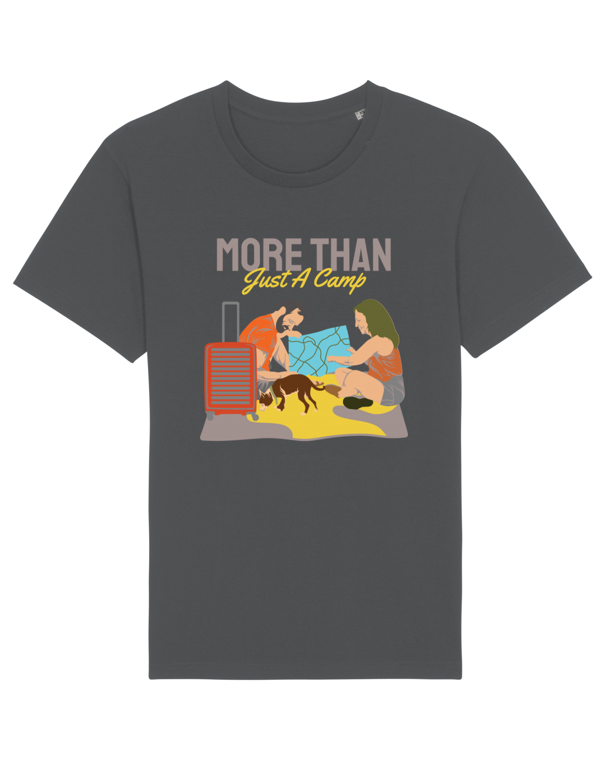 Tricou mânecă scurtă Unisex Rocker Anthracite