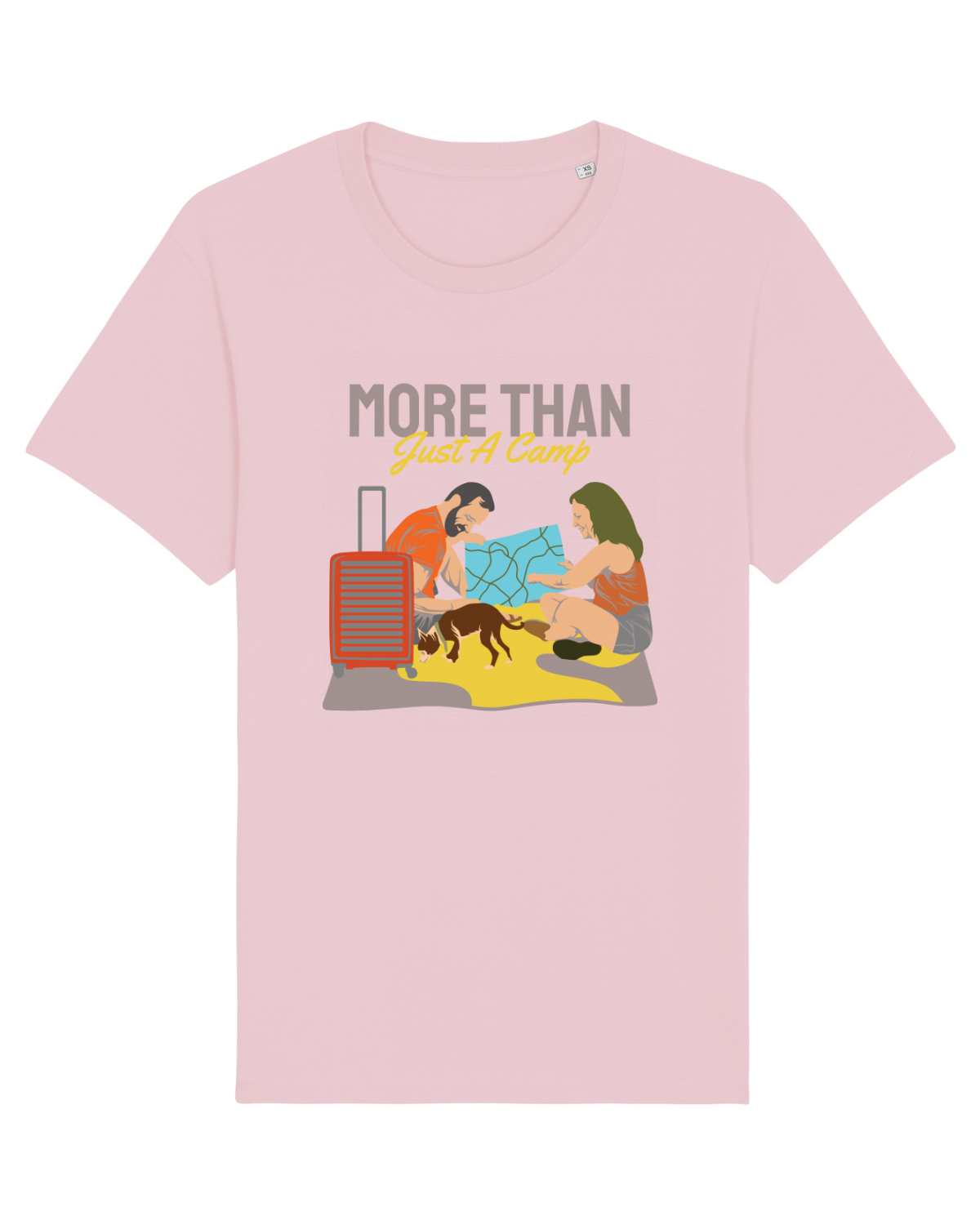 Tricou mânecă scurtă Unisex Rocker Cotton Pink