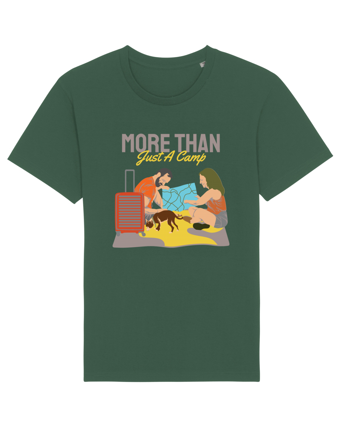 Tricou mânecă scurtă Unisex Rocker Bottle Green