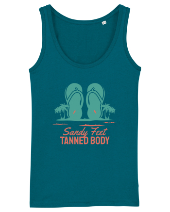 Sandy Feet Tanned Body Ocean Depth