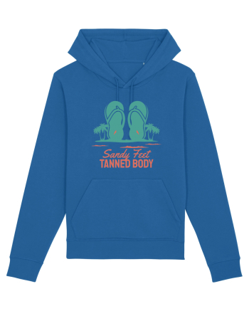 Sandy Feet Tanned Body Royal Blue