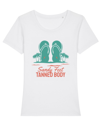 Sandy Feet Tanned Body White