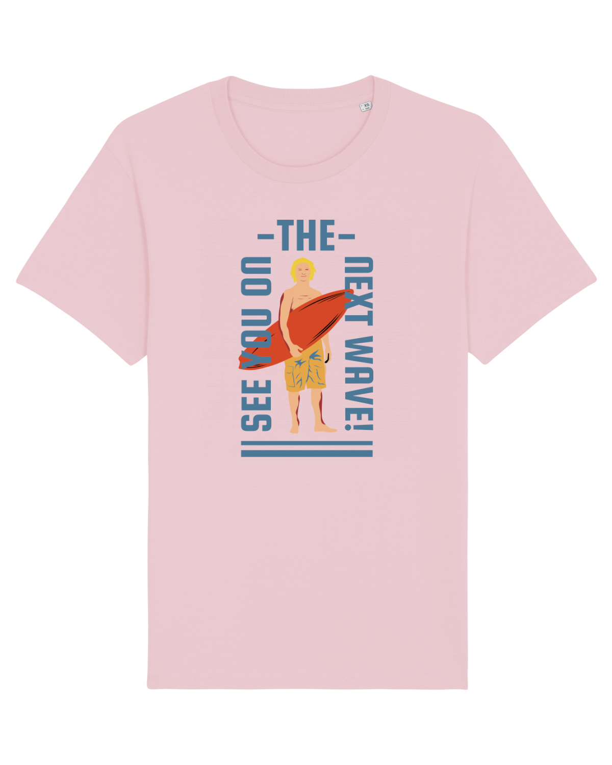 Tricou mânecă scurtă Unisex Rocker Cotton Pink