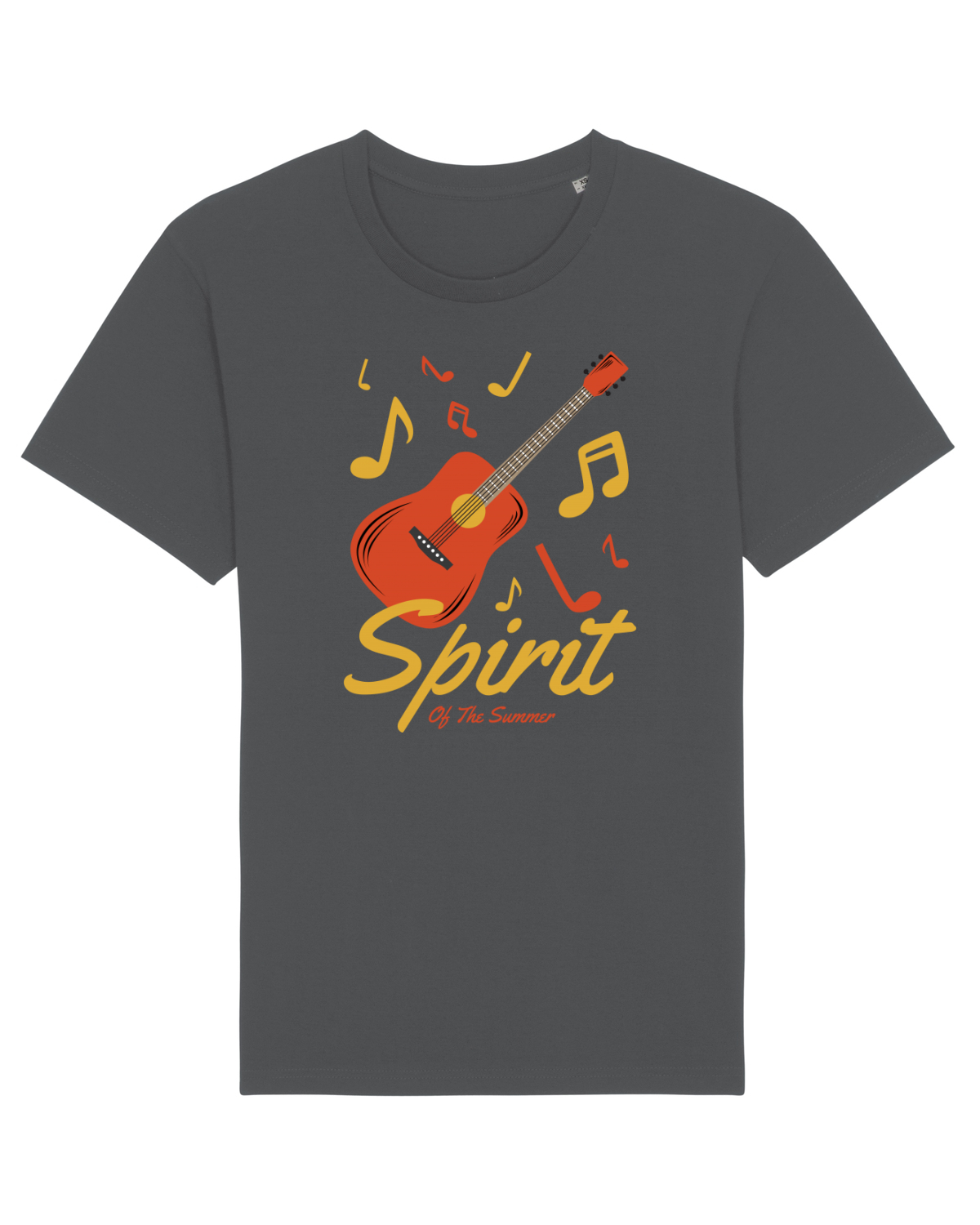 Tricou mânecă scurtă Unisex Rocker Anthracite