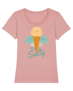 Stay Salty Tricou mânecă scurtă guler larg fitted Damă Expresser