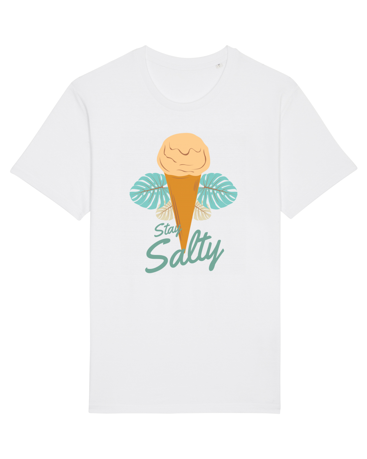 Tricou mânecă scurtă Unisex Rocker White