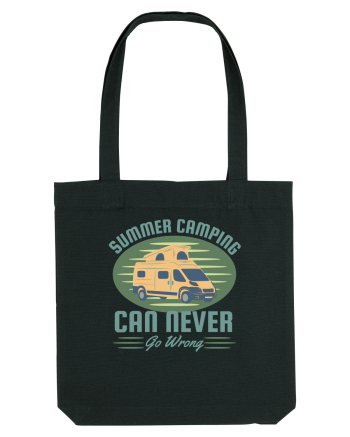 Summer Camping  Can Never Go Wrong Black