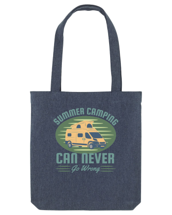 Summer Camping  Can Never Go Wrong Midnight Blue