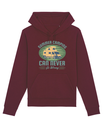 Summer Camping  Can Never Go Wrong Burgundy
