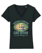 Summer Camping  Can Never Go Wrong Tricou mânecă scurtă guler V Damă Evoker