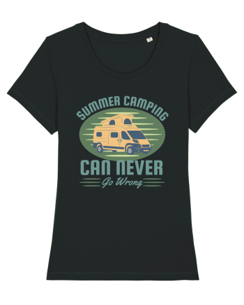 Summer Camping  Can Never Go Wrong Black