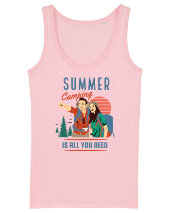 Summer Camping Is All You Need Cotton Pink