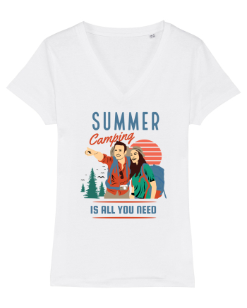 Summer Camping Is All You Need White