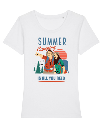 Summer Camping Is All You Need White