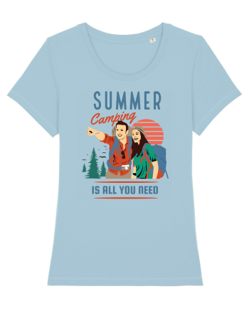 Summer Camping Is All You Need Sky Blue