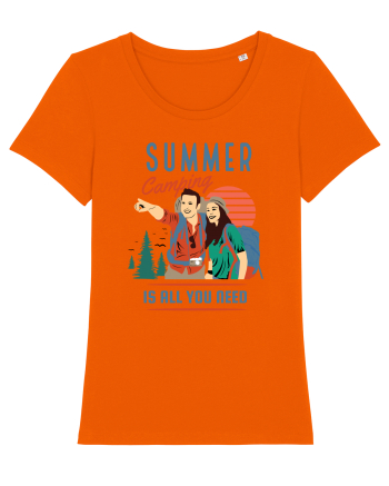 Summer Camping Is All You Need Bright Orange