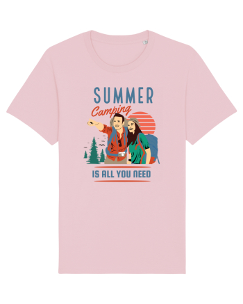 Summer Camping Is All You Need Cotton Pink