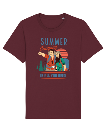 Summer Camping Is All You Need Burgundy