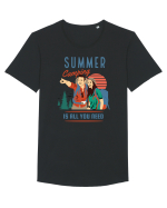 Summer Camping Is All You Need Tricou mânecă scurtă guler larg Bărbat Skater