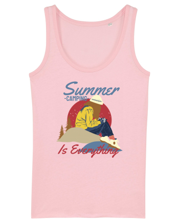 Summer Camping Is Everything Cotton Pink