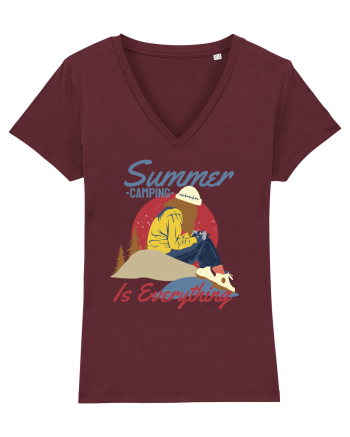 Summer Camping Is Everything Burgundy