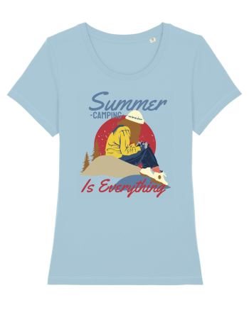 Summer Camping Is Everything Sky Blue