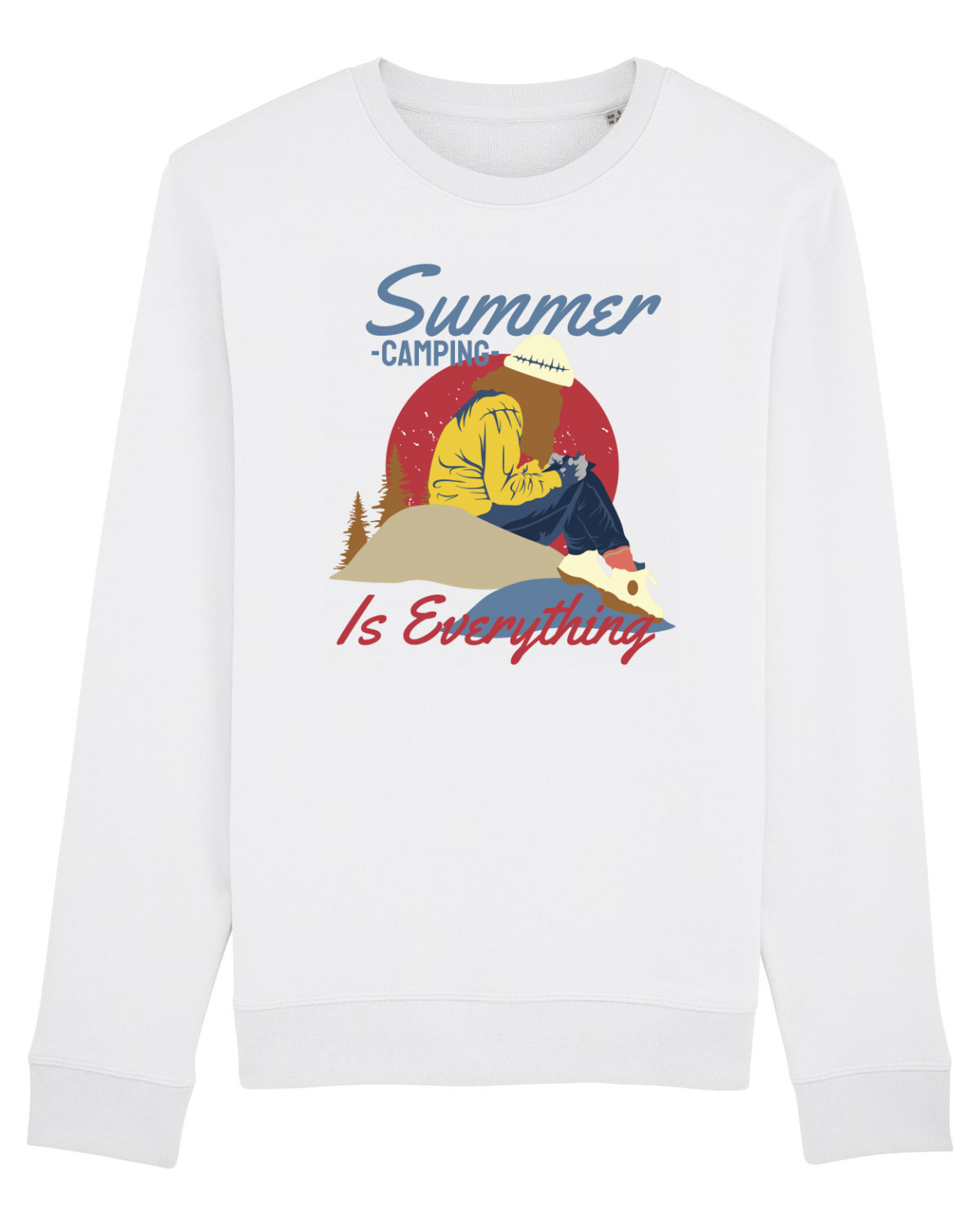 Bluză mânecă lungă Unisex Rise White