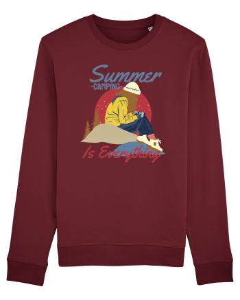 Summer Camping Is Everything Burgundy