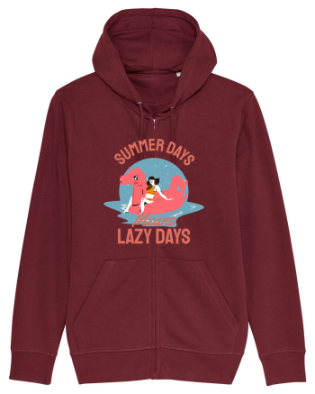 Summer Days Means Lazy Days Burgundy