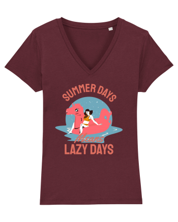 Summer Days Means Lazy Days Burgundy