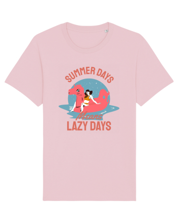Summer Days Means Lazy Days Cotton Pink