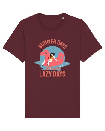 Summer Days Means Lazy Days Burgundy