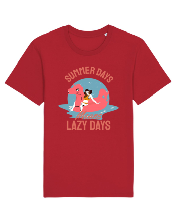 Summer Days Means Lazy Days Red