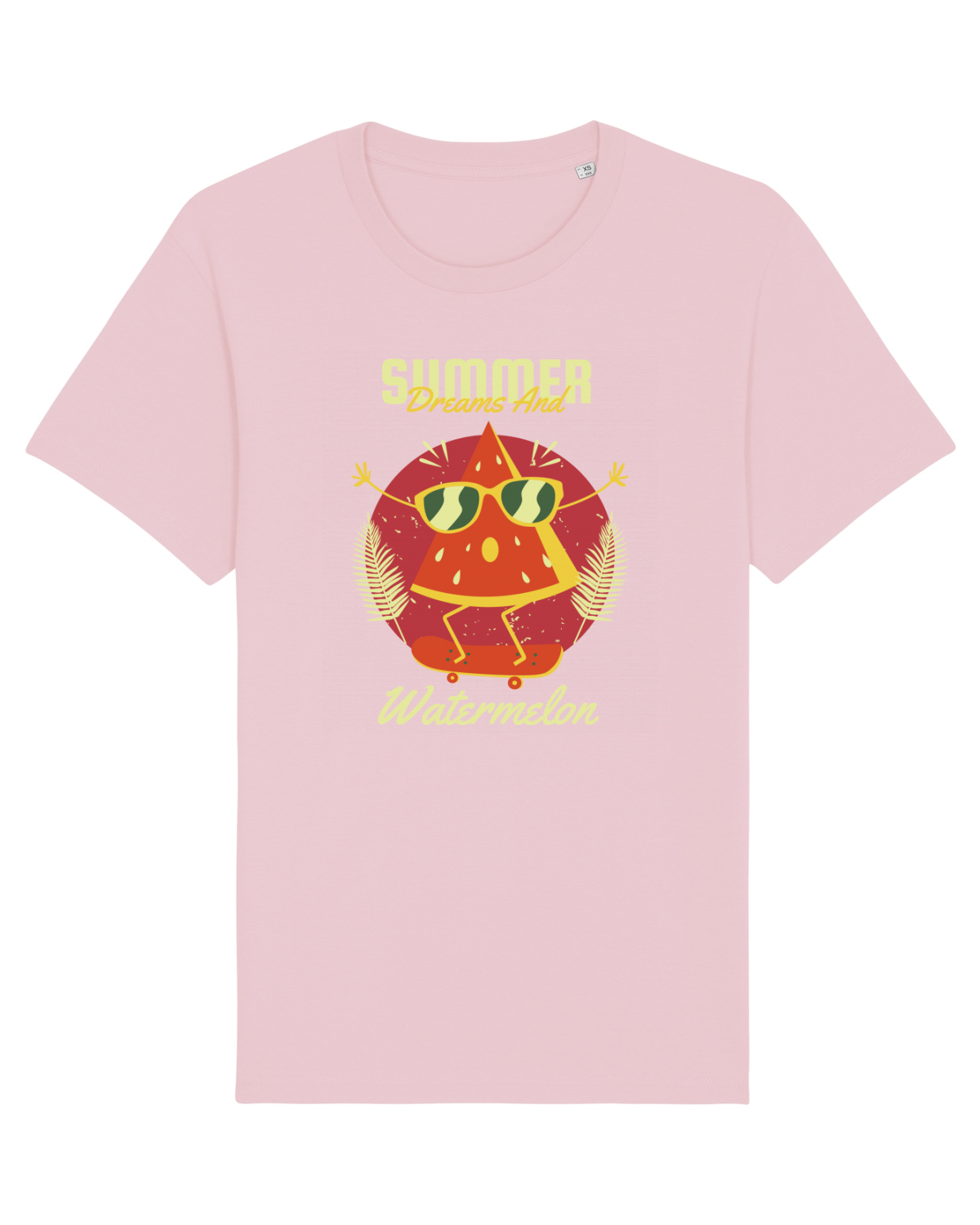 Tricou mânecă scurtă Unisex Rocker Cotton Pink