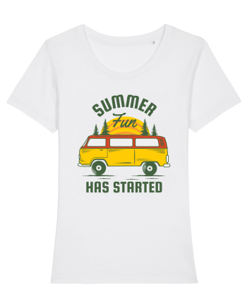 Summer Fun Has Started White