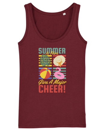 Summer is Here Give a Major Cheer! Burgundy