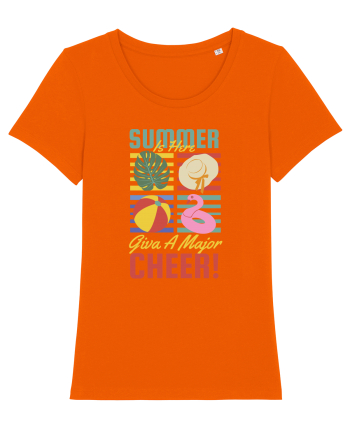 Summer is Here Give a Major Cheer! Bright Orange
