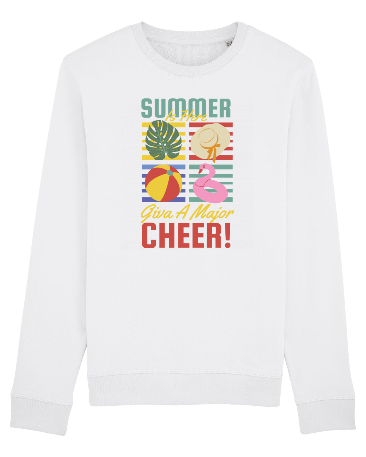 Bluză mânecă lungă Unisex Rise White