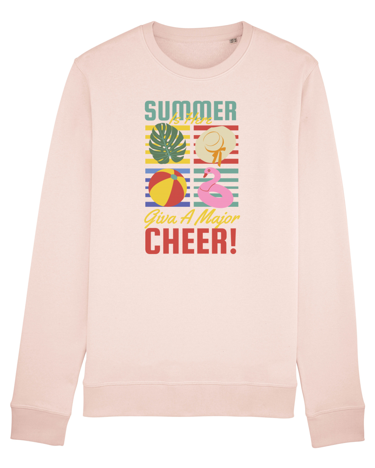 Bluză mânecă lungă Unisex Rise Candy Pink