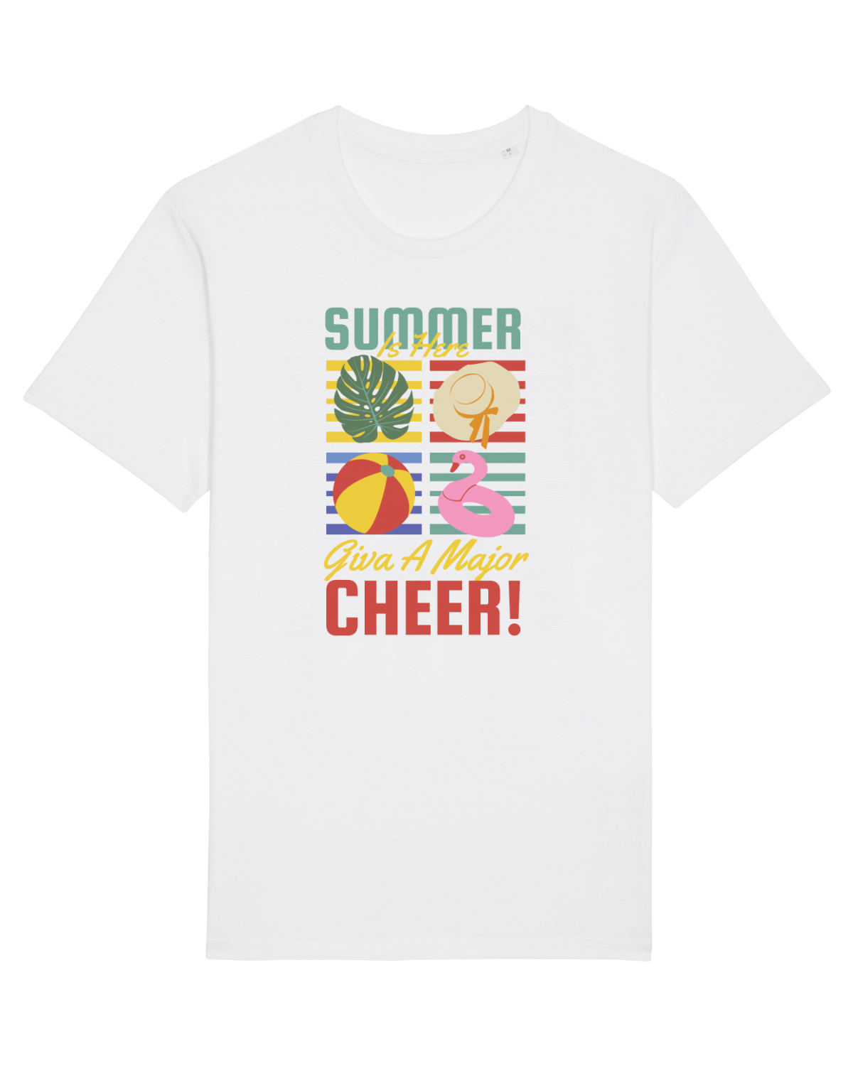 Tricou mânecă scurtă Unisex Rocker White