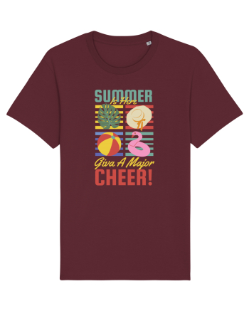 Summer is Here Give a Major Cheer! Burgundy