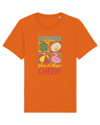 Summer is Here Give a Major Cheer! Bright Orange