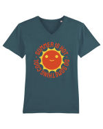 Summer is Hot, Do Something Cool Tricou mânecă scurtă guler V Bărbat Presenter