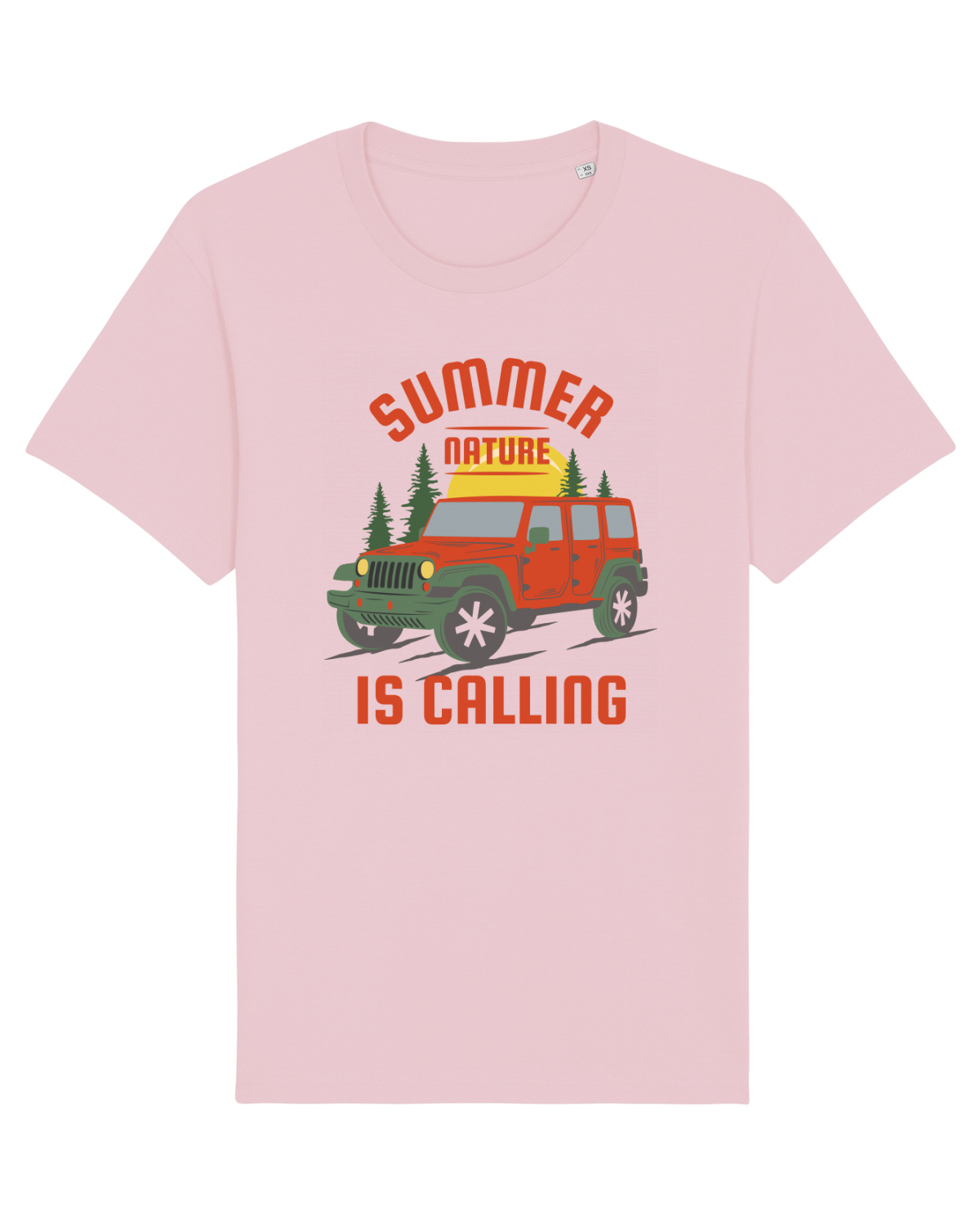 Tricou mânecă scurtă Unisex Rocker Cotton Pink