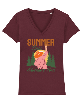 Summer Time Adventure Time Burgundy
