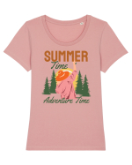 Summer Time Adventure Time Tricou mânecă scurtă guler larg fitted Damă Expresser