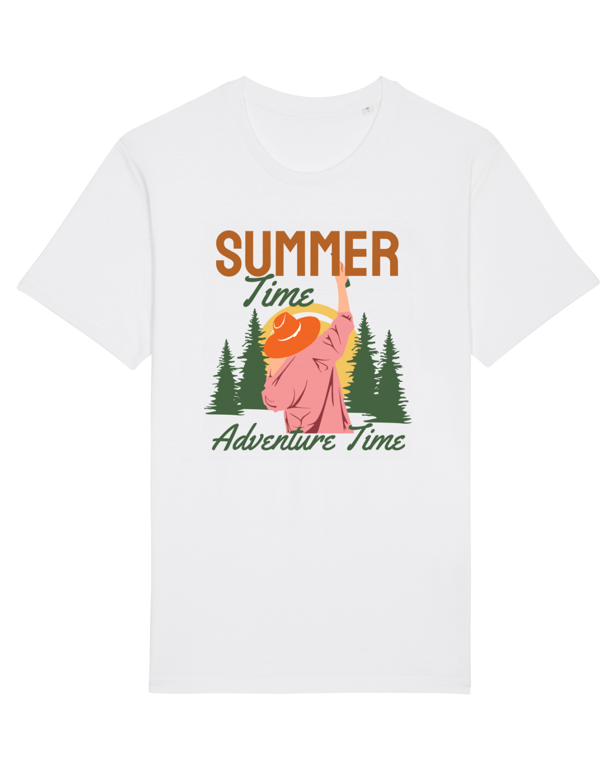 Tricou mânecă scurtă Unisex Rocker White