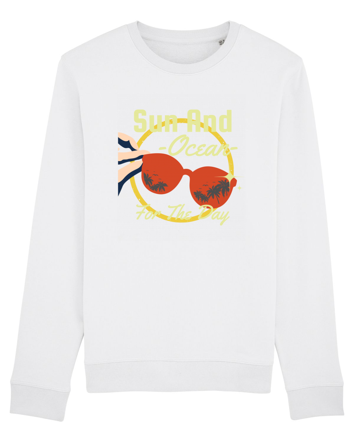 Bluză mânecă lungă Unisex Rise White